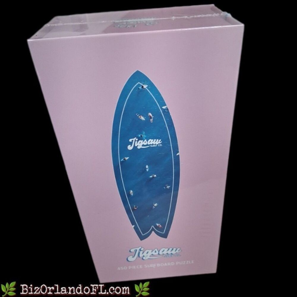 Jigsaw Surf Co. 450 pc Surfboard Puzzle | Seascape Collection "Wading Wanderers"